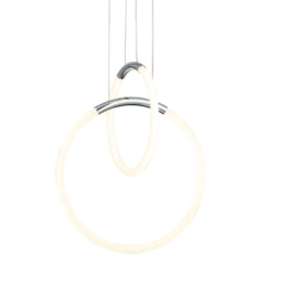 Φωτιστικό Οροφής Venus ZM31LEDP40CH 24W Led 40x30x164cm Chrome Aca Μέταλλο