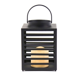 Φανάρι-Κερί Με Μπαταρία "Ebeko" F0711112 Led 14X14X19,5cm Black Aca