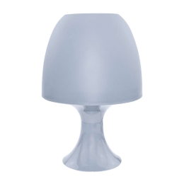 Φωτιστικό Επιτραπέζιο Nioki 1024SLGY 1xE14 Φ16cm 25,5cm Light Grey Aca