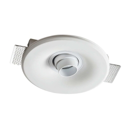 Φωτιστικό Οροφής - Σποτ Χωνευτό Trimless Carly G90401C Στρογγυλό Κινητό GU10 White Aca
