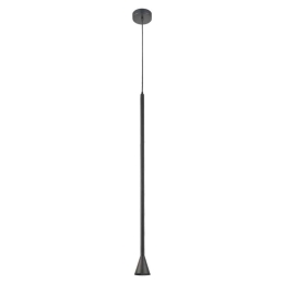 Φωτιστικό Οροφής Clouzot YL22801PBK 1xGU10 Φ7,5cm Φ10cm 190cm Black Aca