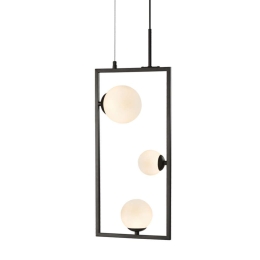 Φωτιστικό Οροφής Quadro OD91253PB 3xG9 25Χ12Χ120cm Black-White Aca