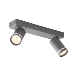 Φωτιστικό Οροφής - Σποτ Divino RA3632SGY 2xGU10 32x7x13,5cm Grey Aca