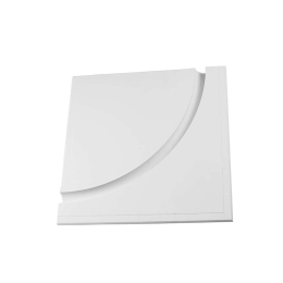 Προφίλ Γύψινο Trimless Andie Για Ταινία Led G8019W 1/4 Του Κύκλου 62x62x5cm White Aca Γύψος