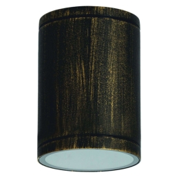 Φωτιστικό Οροφής - Σποτ LG2302E27GB Φ12x17cm 1xE27 35W IP65 Black-Gold Aca Αλουμίνιο,Γυαλί