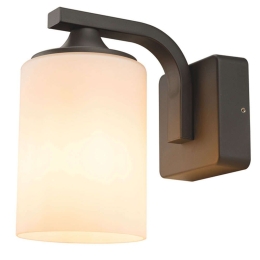 Φωτιστικό Τοίχου - Απλίκα LG5771G 11,8x21,2cm 1xE27 60W IP54 Dark Grey Aca Αλουμίνιο,Γυαλί