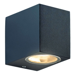 Φωτιστικό Τοίχου - Απλίκα SL8110GU10G 5,8x9,2cm 1xGU10 35W IP65 Dark Grey Aca Πλαστικό, Γυαλί
