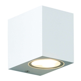 Φωτιστικό Τοίχου - Απλίκα SL8110GU10W 5,8x9,2cm 1xGU10 35W IP65 White Aca Πλαστικό, Γυαλί