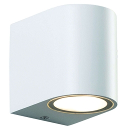 Φωτιστικό Τοίχου - Απλίκα SL8210GU10W 5,8x8,1cm 1xGU10 3W IP65 White Aca Πλαστικό, Γυαλί