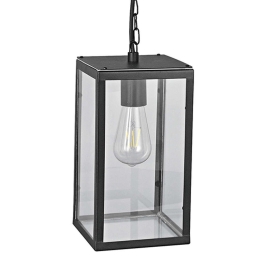 Φωτιστικό Οροφής Εξωτερικού Χώρου CELIA1PBK 16cm 1xE27 IP44 Black Aca Ατσάλι,Γυαλί