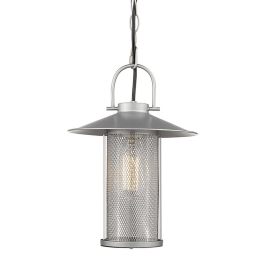 Φωτιστικό Οροφής Εξωτερικού Χώρου ROSSA1PPS 24x33cm 1xE27 IP44 Silver Aca Ατσάλι,Γυαλί