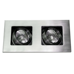Φωτιστικό Οροφής - Σποτ BS3602 19x10cm 2xGU10 IP20 Silver Aca Αλουμίνιο