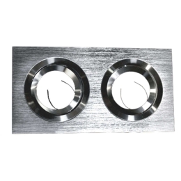 Φωτιστικό Οροφής - Σποτ BS3602N 17,2x9,2cm 2xGU10 IP20 Silver Aca Αλουμίνιο