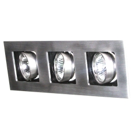 Φωτιστικό Οροφής - Σποτ BS3603 29x10cm 3xGU10 IP20 Silver Aca Αλουμίνιο