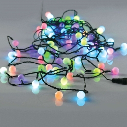 Χριστουγεννιάτικα Λαμπάκια Σειρά 80 Led X068034101 8m+3m 0,9W RGBY Multi Aca