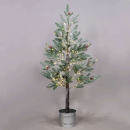 Χριστουγεννιάτικο Δέντρο Flower Tree With Cherry & Pot Led X10168144 120cm 1,35W Multi Aca