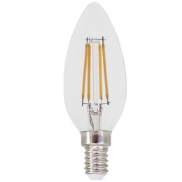 Λαμπτήρας Led FLAM4NW E14 4W 4000K 490lm Clear Aca