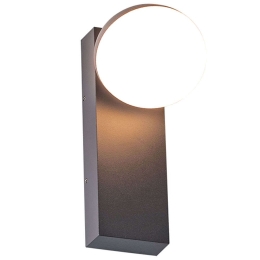 Φωτιστικό Τοίχου - Απλίκα Dego LG5891G 9x11,7x20cm Led 580lm 10W 3000K Dark Grey Aca
