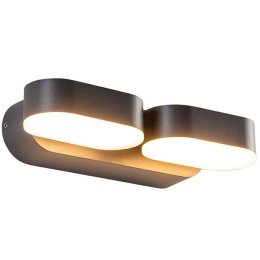 Φωτιστικό Τοίχου - Απλίκα Vesc LG1682G 23x9,5x5,4cm Led 630lm 13W 3000K Dark Grey Aca