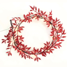 Χριστουγεννιάτικα Λαμπάκια Σειρά Garland 20 Mini Led X07201144 150+30cm 1,2W Με Μπαταρίες Red Aca