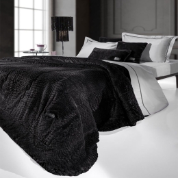 Κουβέρτα Crusty (Σετ 2τμχ) Black Guy Laroche Υπέρδιπλο 220x240cm Πολυέστερ