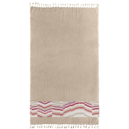 Πετσέτα Θαλάσσης Pestemal 10 Beige Guy Laroche Θαλάσσης 90x170cm 100% Βαμβάκι
