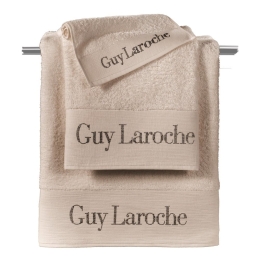Πετσέτες Futura Σετ 3τμχ Natural Guy Laroche Σετ Πετσέτες 100% Βαμβάκι