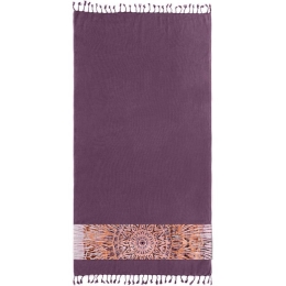 Πετσέτα Θαλάσσης Pestemal 14 Purple Guy Laroche Θαλάσσης 100% Βαμβάκι