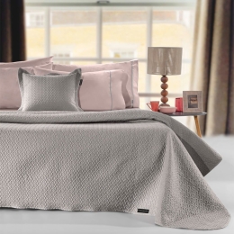 Κουβερλί Divine (Σετ 2τμχ) Taupe Guy Laroche Μονό 160x240cm Microfiber