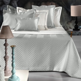 Κουβερλί Seduction (Σετ 3τμχ) Silver Guy Laroche Υπέρδιπλο 240x250cm Microsatin