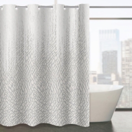 Κουρτίνα Μπάνιου Colorado Silver Guy Laroche 180Πx190Υ 180x190cm Microfiber