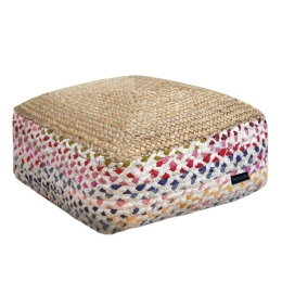 Πουφ - Σκαμπό Boho 50X50X25 Multi Guy Laroche