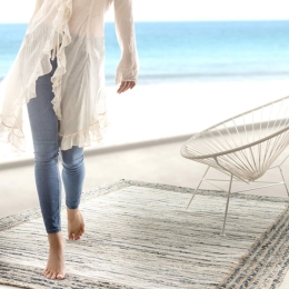 Χαλί Kilim Blue-Grey Guy Laroche 70x160cm