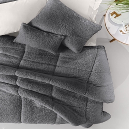 Κουβερτοπάπλωμα Mouton Anthracite Guy Laroche Υπέρδιπλo 220x240cm Πολυέστερ