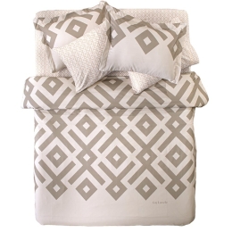 Παπλωματοθήκη Elements Natural Guy Laroche Υπέρδιπλo 225x245cm Βαμβάκι-Microsuede