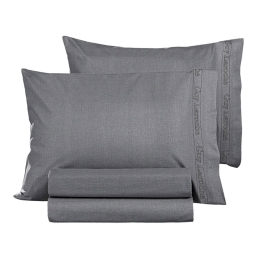 Μαξιλαροθήκες Color Plus (Σετ 2τμχ) Anthracite Guy Laroche 50Χ70 50x70cm 100% Βαμβακερό Περκάλι
