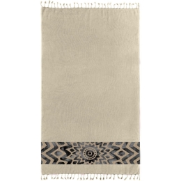 Πετσέτα Θαλάσσης - Παρεό Pestemal 17 Beige Guy Laroche Θαλάσσης 90x170cm 100% Βαμβάκι