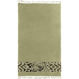 Πετσέτα Θαλάσσης - Παρεό Pestemal 17 Khaki Guy Laroche Θαλάσσης 90x170cm 100% Βαμβάκι