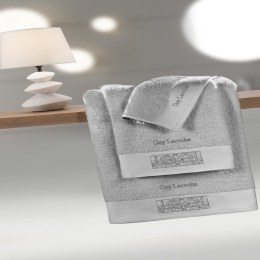 Πετσέτες Tetra (Σετ 3τμχ) Silver Guy Laroche Σετ Πετσέτες 70x140cm 100% Βαμβάκι