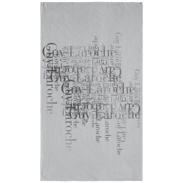 Πετσέτα Θαλάσσης Velour Printed 2103 Silver Guy Laroche Θαλάσσης 100x175cm Βαμβάκι-Πολυέστερ
