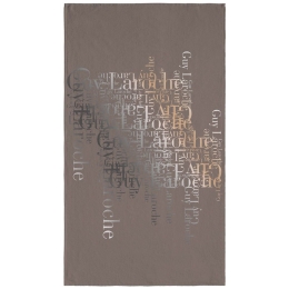 Πετσέτα Θαλάσσης Velour Printed 2103 Taupe Guy Laroche Θαλάσσης 100x175cm Βαμβάκι-Πολυέστερ