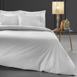 Σεντόνι Color Plus Με Λάστιχο Smoke Guy Laroche Υπέρδιπλo 160x232cm 100% Βαμβακερό Περκάλι