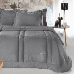 Πάπλωμα Crystal Velvet Silver Guy Laroche Υπέρδιπλο 220x240cm Πολυέστερ
