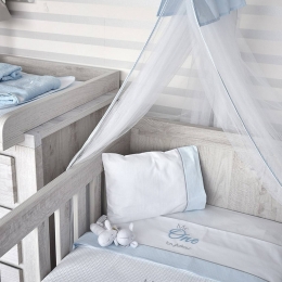 Κουβέρτα Βρεφική Πικέ Design 82 One Blue Byblos Κούνιας 100x140cm 100% Βαμβάκι