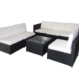 Bonsai Home Σετ Σαλόνι Κήπου Rattan 7 Τεμαχίων 58,5Χ58,5Χ37 & 58,5Χ67Χ60 & 67Χ67Χ60 cm