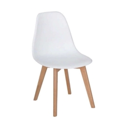 Καρέκλα Loft Plus White 46Χ53Χ85cm 10.0093 Ξύλο,Πολυπροπυλένιο