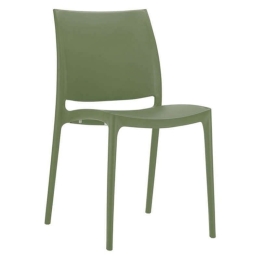 Καρέκλα Μαγια Olive Green 44Χ50Χ81εκ. Siesta 20.0141