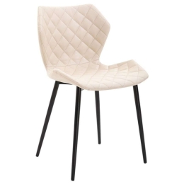 Καρέκλα Μίρκα Beige(Σ2) 48X51X85cm 11.1577 Μέταλλο,Τεχνόδερμα