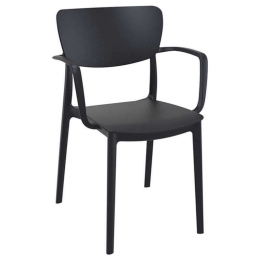 Πολυθρόνα Liza Black 54X53X82εκ. Siesta 20.0410