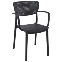 Πολυθρόνα Loft Black 54X53X82εκ. Siesta 20.0416